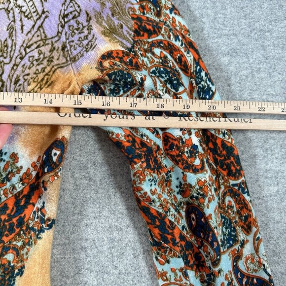 Vintage Y2K Newport News Womens Top Sweater Medium Floral Scoop Neck Sequin - Picture 4 of 14